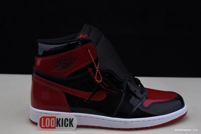 Bmlin shoes 555088-063 OG Jordan 1 Patent High Air Bred 0630